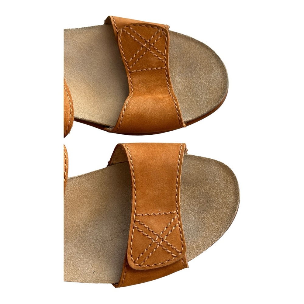 Dansko Women's Maddy Milled Nubuck Leather Orange Sandals Size 40 EU /9.5-10 US - Picture 7 of 12